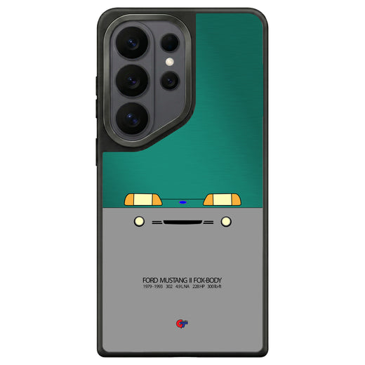 Ford Mustang III Foxbody Samsung Case-Teal-GTmotive Cases