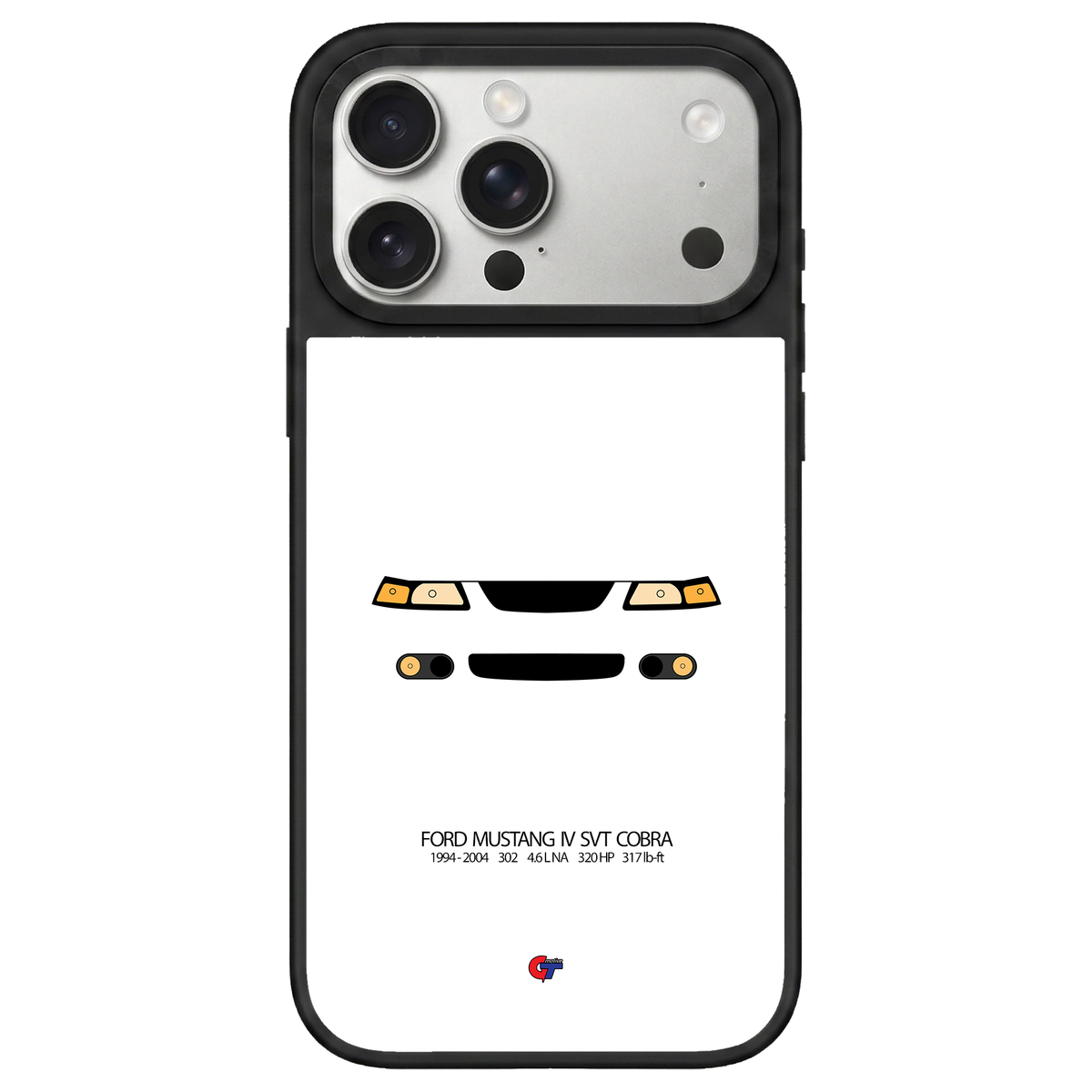 Ford Mustang IV iPhone Case-White-GTmotive Cases