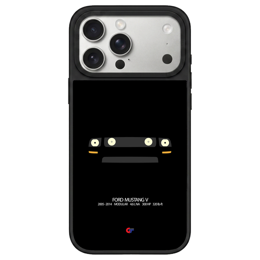 Ford Mustang V iPhone Case-Black-GTmotive Cases