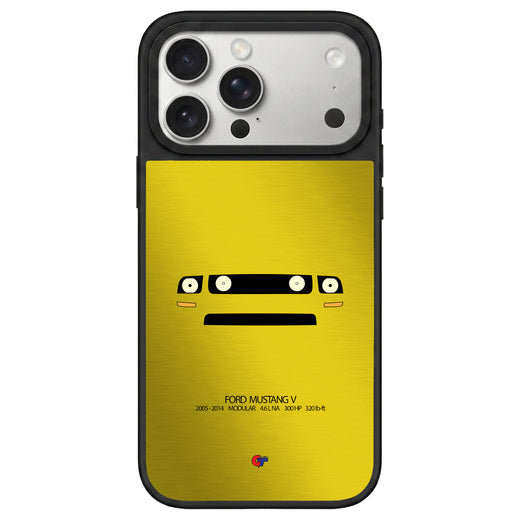 Ford Mustang V iPhone Case-Yellow-GTmotive Cases