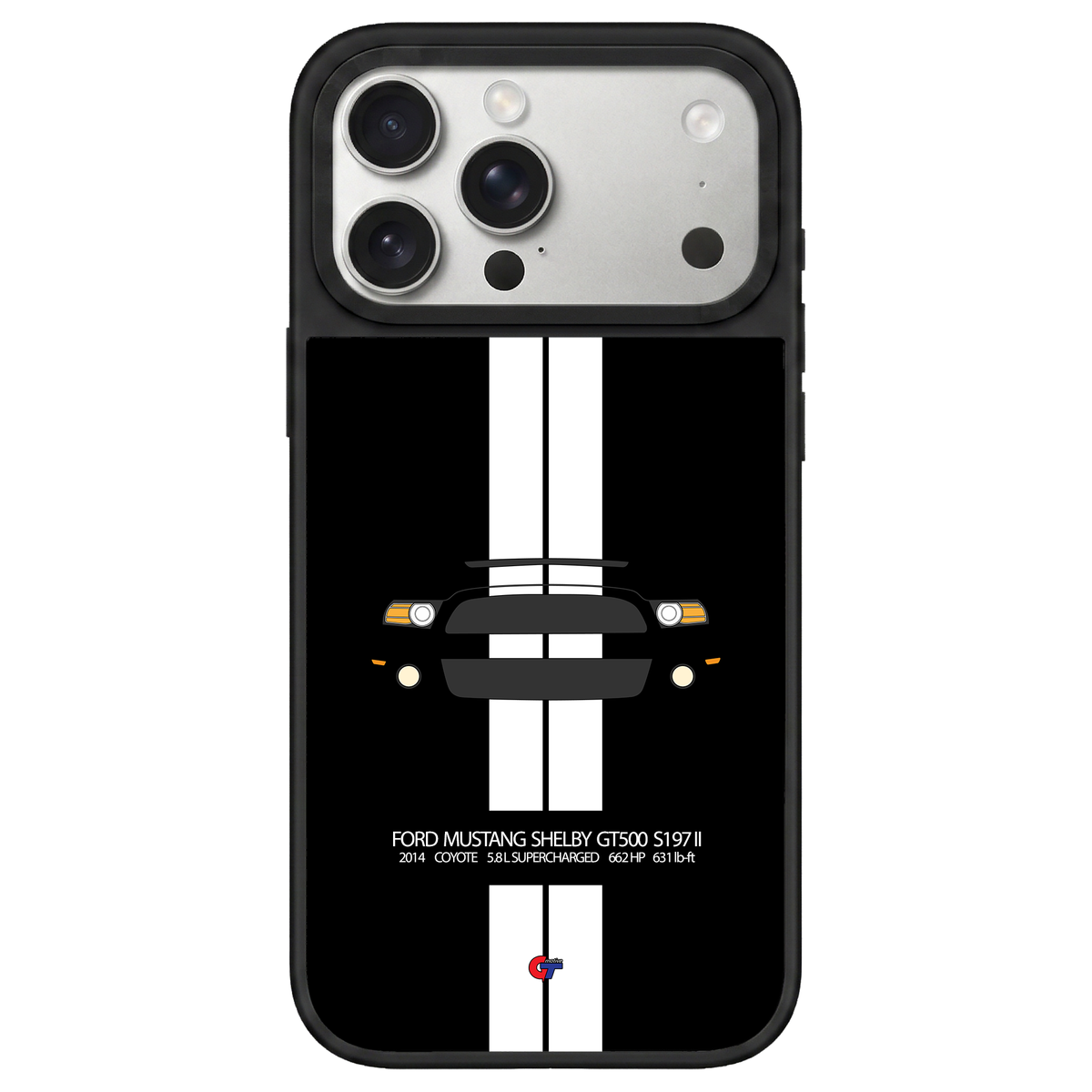 Ford Mustang V Shelby GT500 iPhone Case-Black-GTmotive Cases