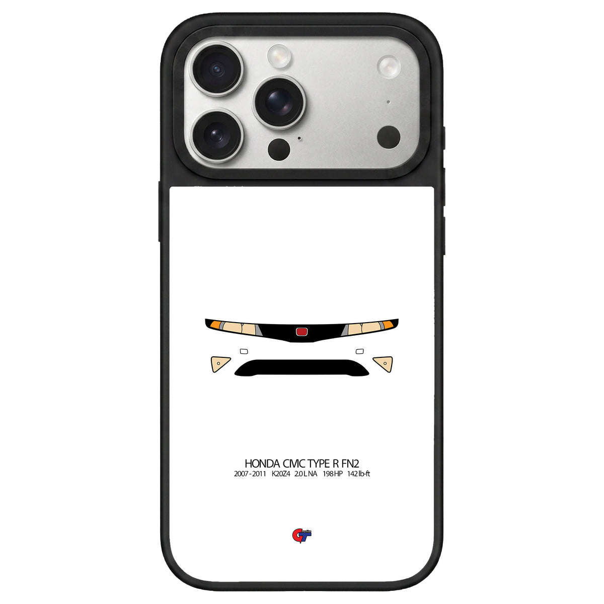 Honda Civic Type R FN2 iPhone Case-White-GTmotive Cases