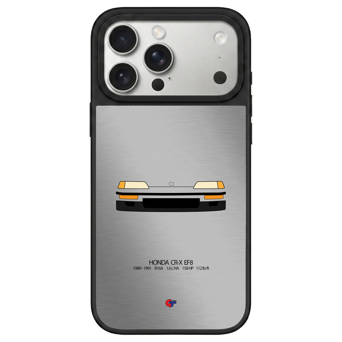 Honda CR-X 2nd Gen iPhone Case-Silver-GTmotive Cases