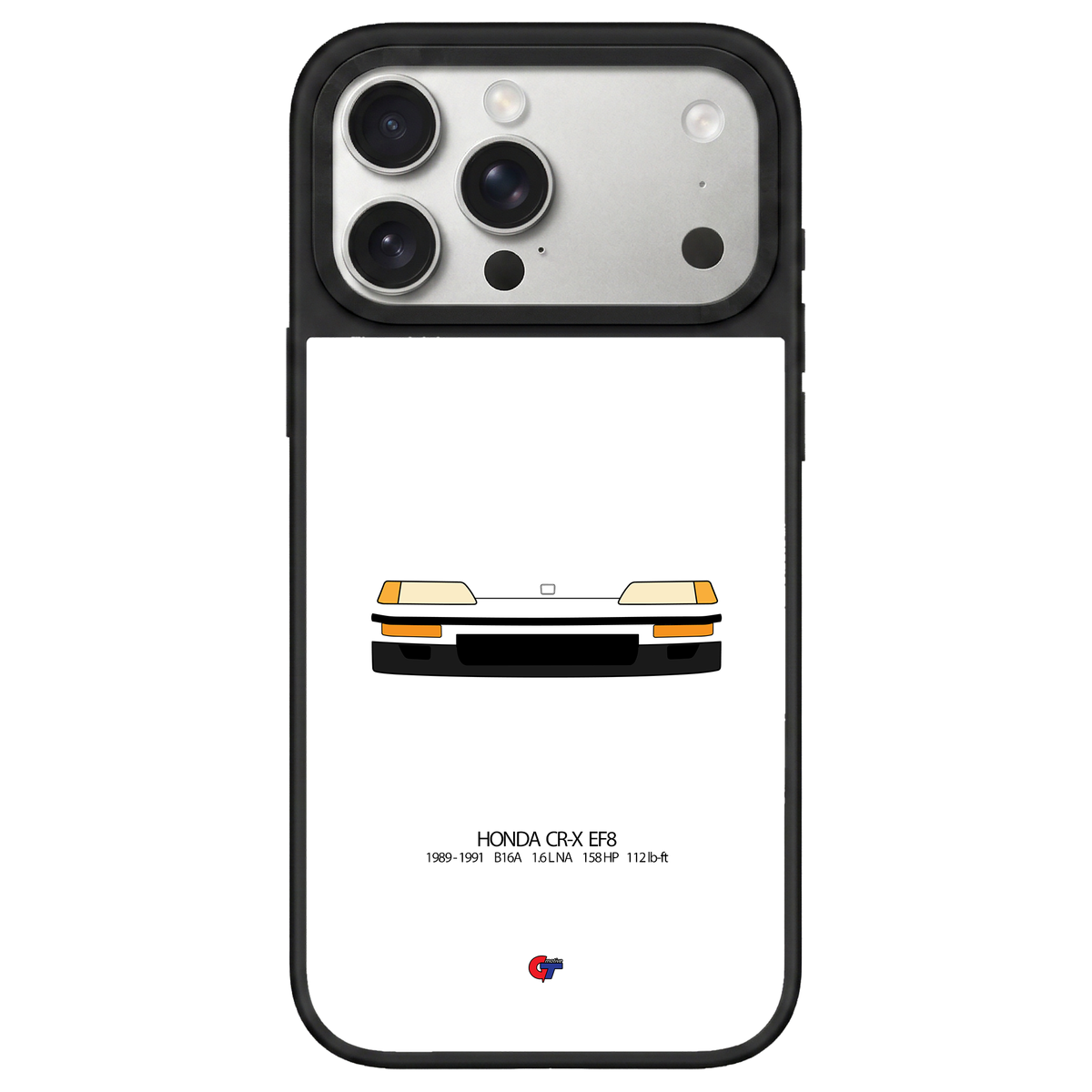 Honda CR-X 2nd Gen iPhone Case-White-GTmotive Cases