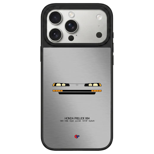 Honda Prelude 4th Gen iPhone Case-Silver-GTmotive Cases