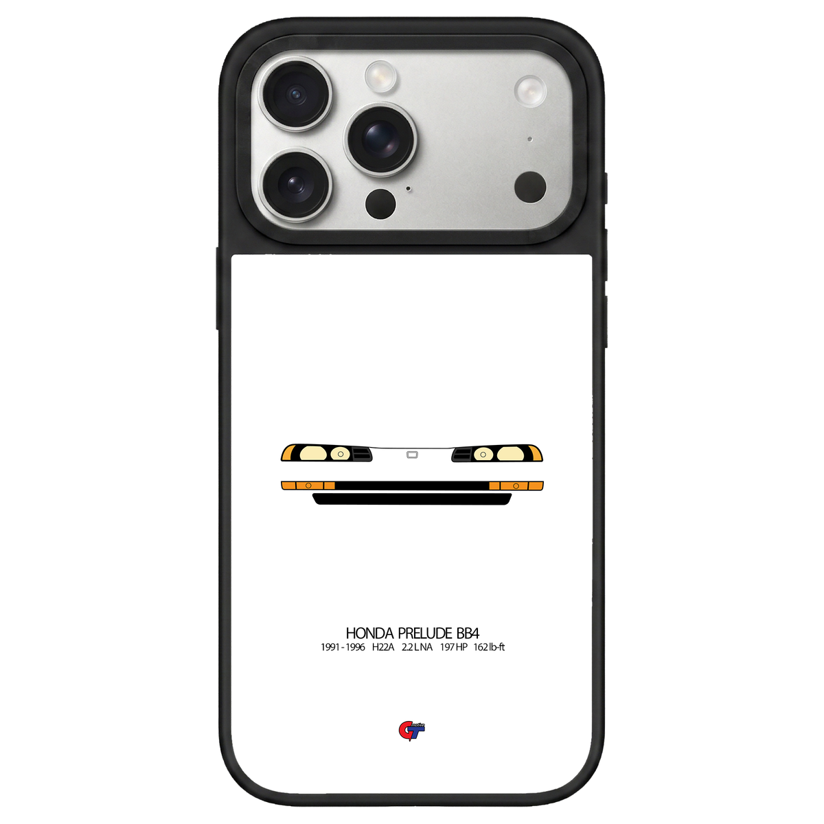 Honda Prelude 4th Gen iPhone Case-White-GTmotive Cases