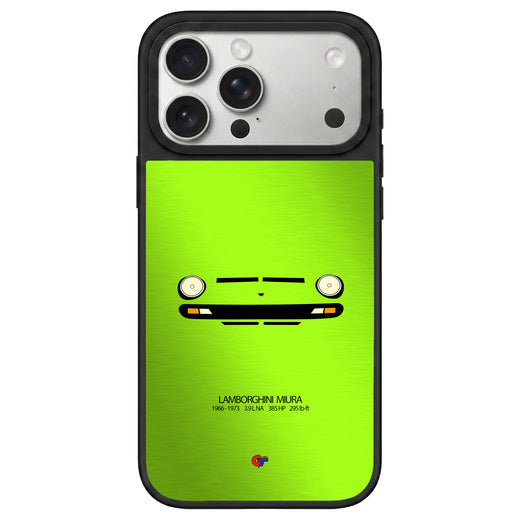 Lamborghini Miura iPhone Case-Green-GTmotive Cases