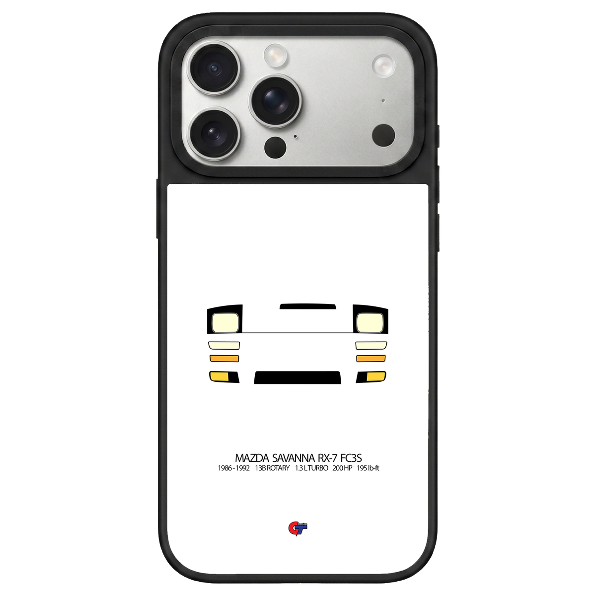 Mazda RX-7 FC3S iPhone Case-White-GTmotive Cases