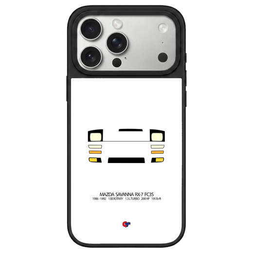 Mazda RX-7 FC3S iPhone Case-White-GTmotive Cases