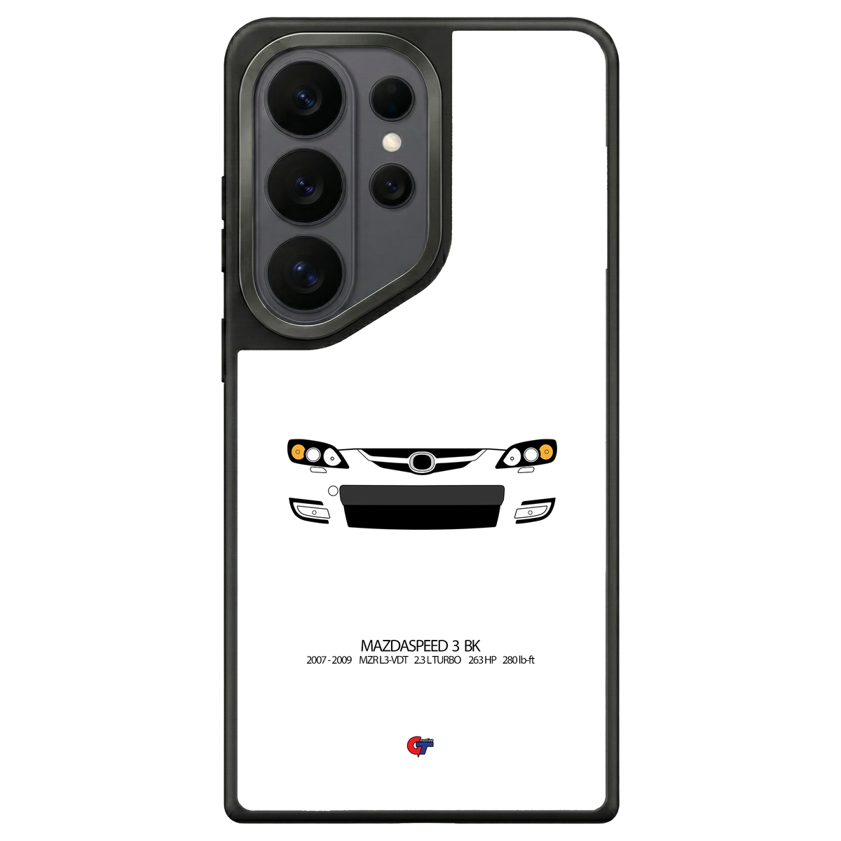 Mazdaspeed 3 BK Samsung Case-White-GTmotive Cases