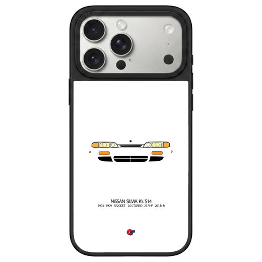 Nissan Silvia S14 iPhone Case-White-GTmotive Cases