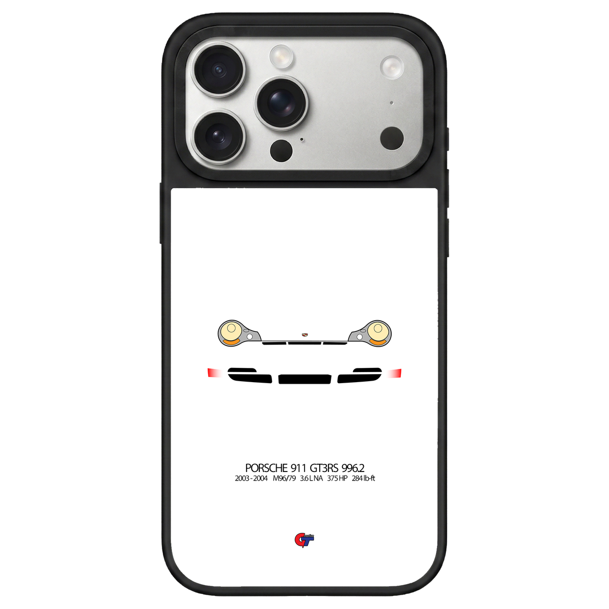 Porsche 911 GT3RS 996 iPhone Case-White / Red-GTmotive Cases