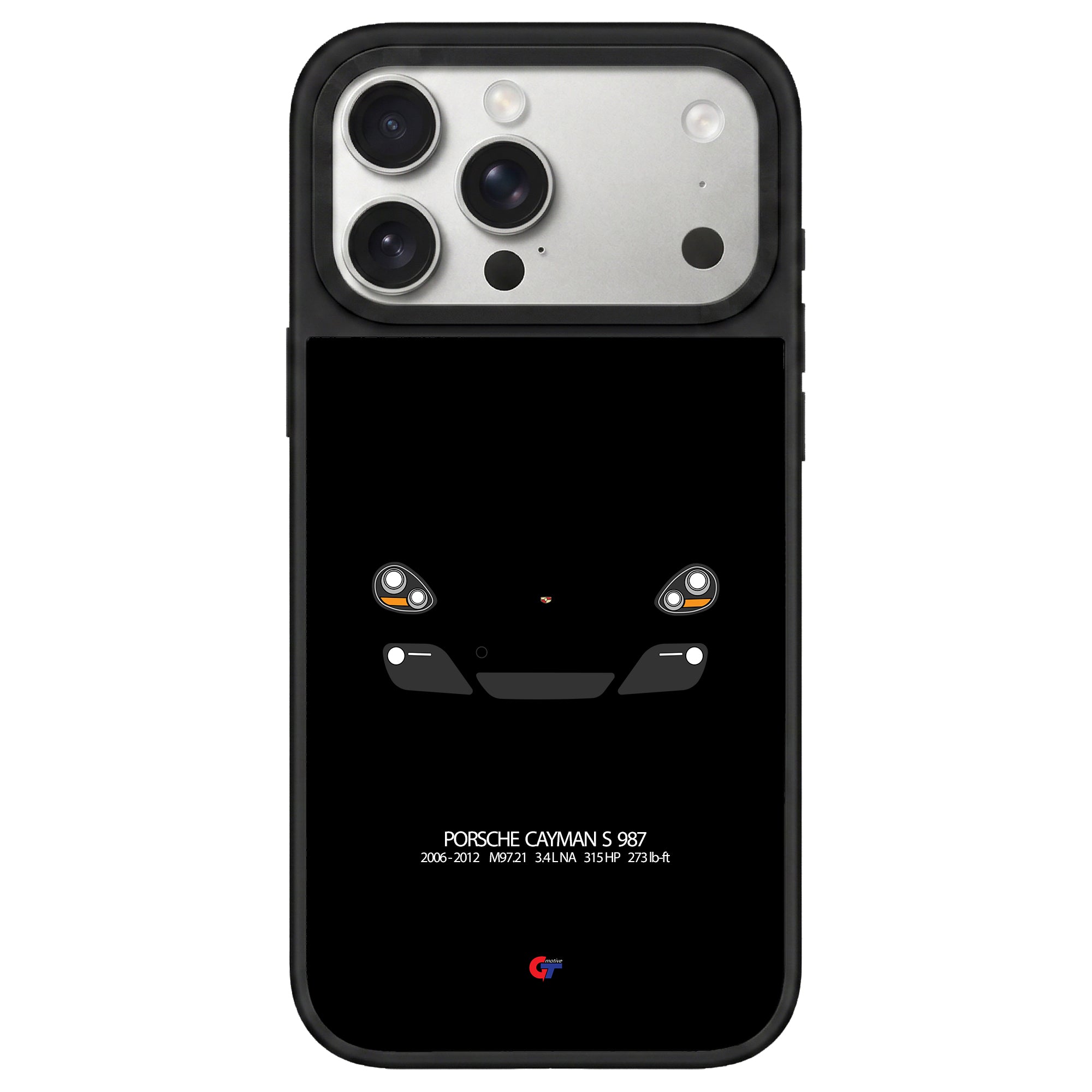 Porsche Cayman 987 iPhone Case-Black-GTmotive Cases