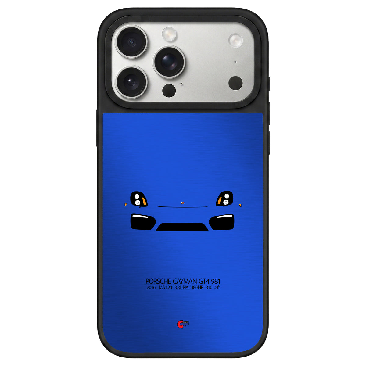 Porsche Cayman GT4 981 iPhone Case-Blue-GTmotive Cases