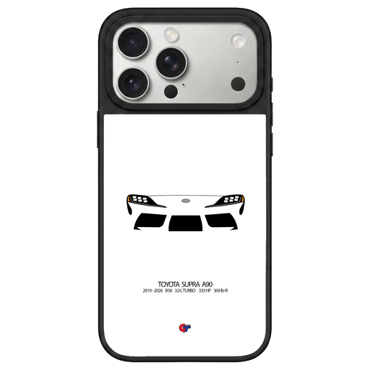 Toyota Supra A90 iPhone Case-White-GTmotive Cases
