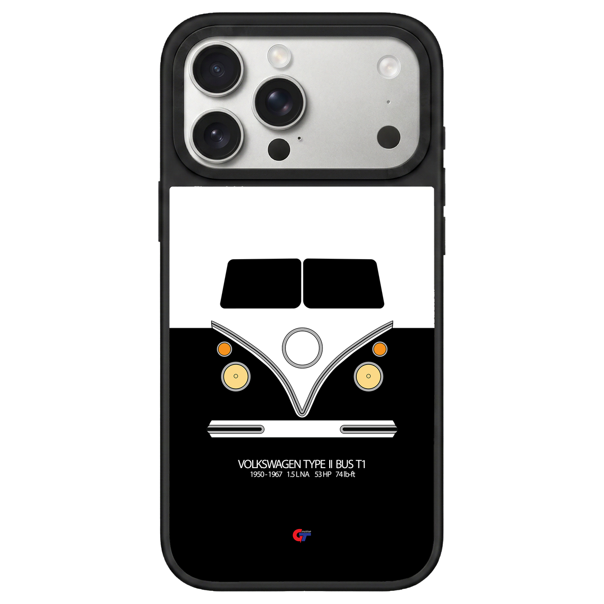 Volkswagen Type II Bus iPhone Case-Black-GTmotive Cases