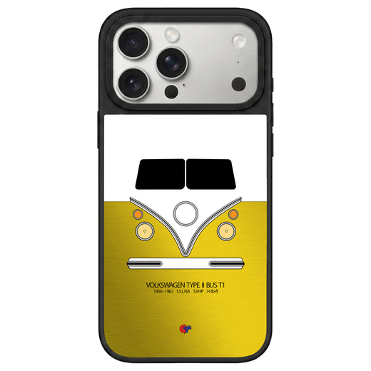 Volkswagen Type II Bus iPhone Case-Yellow-GTmotive Cases