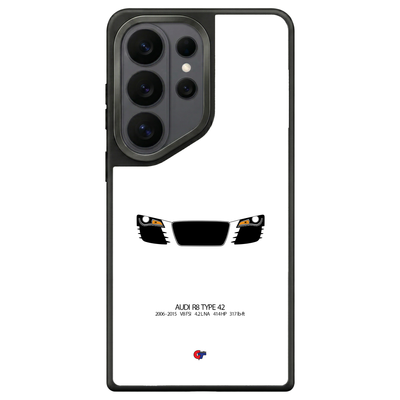 Audi R8 Type 42 Samsung Case-White-GTmotive Cases