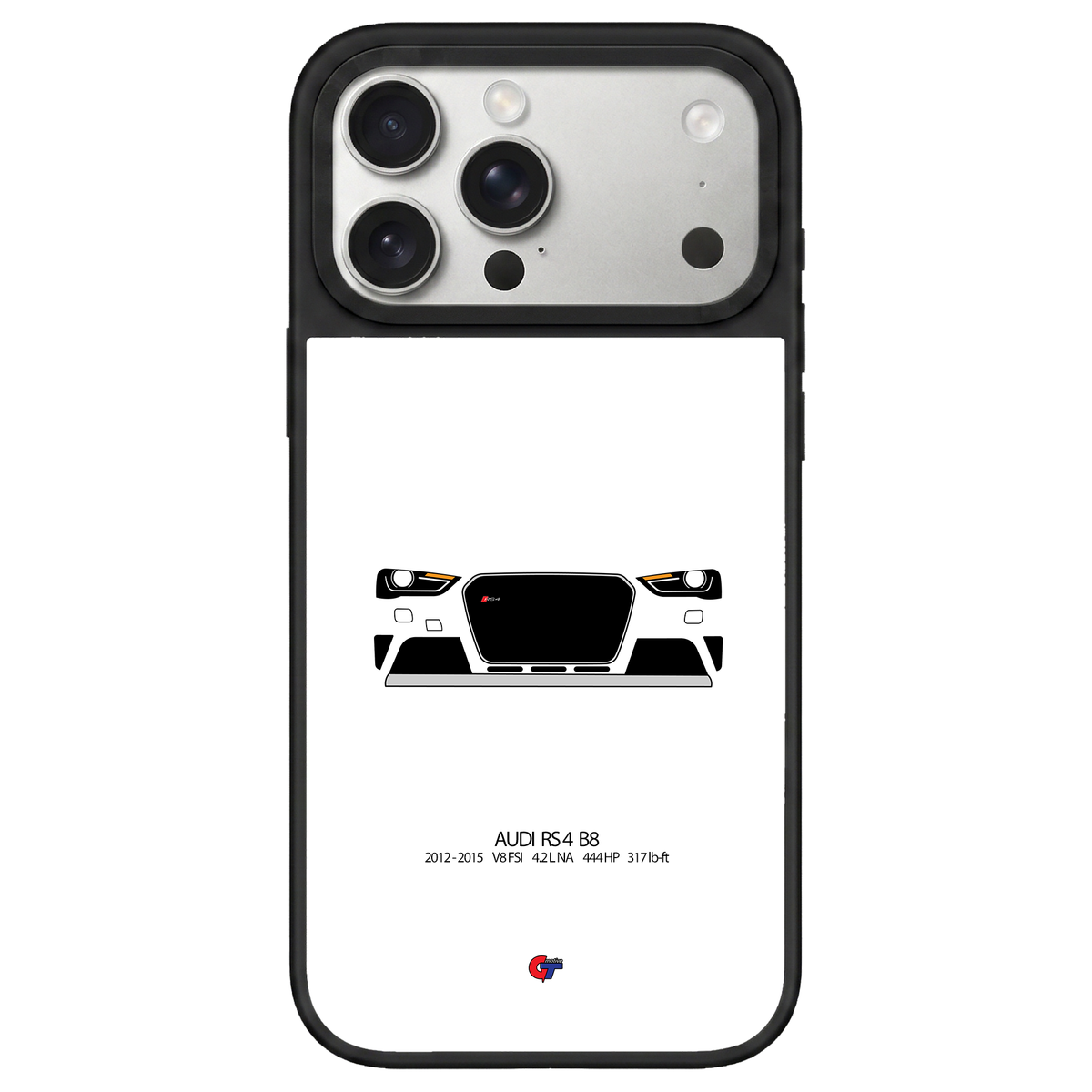 Audi RS4 B8 iPhone Case-White-GTmotive Cases
