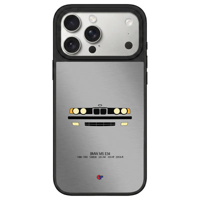 BMW M5 E34 iPhone Case-Silver-GTmotive Cases
