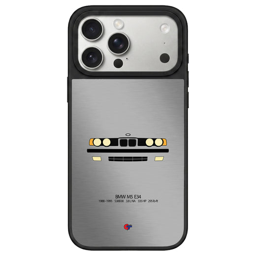 BMW M5 E34 iPhone Case-Silver-GTmotive Cases