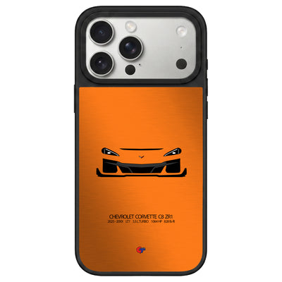 Chevrolet Corvette C8 ZR1 iPhone Case-Orange-GTmotive Cases