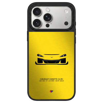 Chevrolet Corvette C8 ZR1 iPhone Case-Yellow-GTmotive Cases