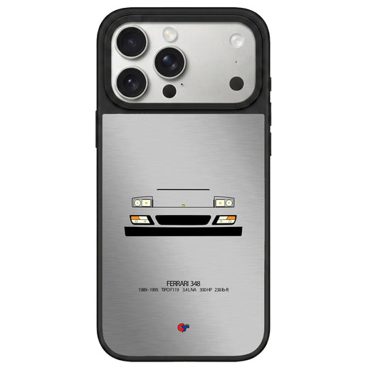 Ferrari 348 iPhone Case-Silver-GTmotive Cases