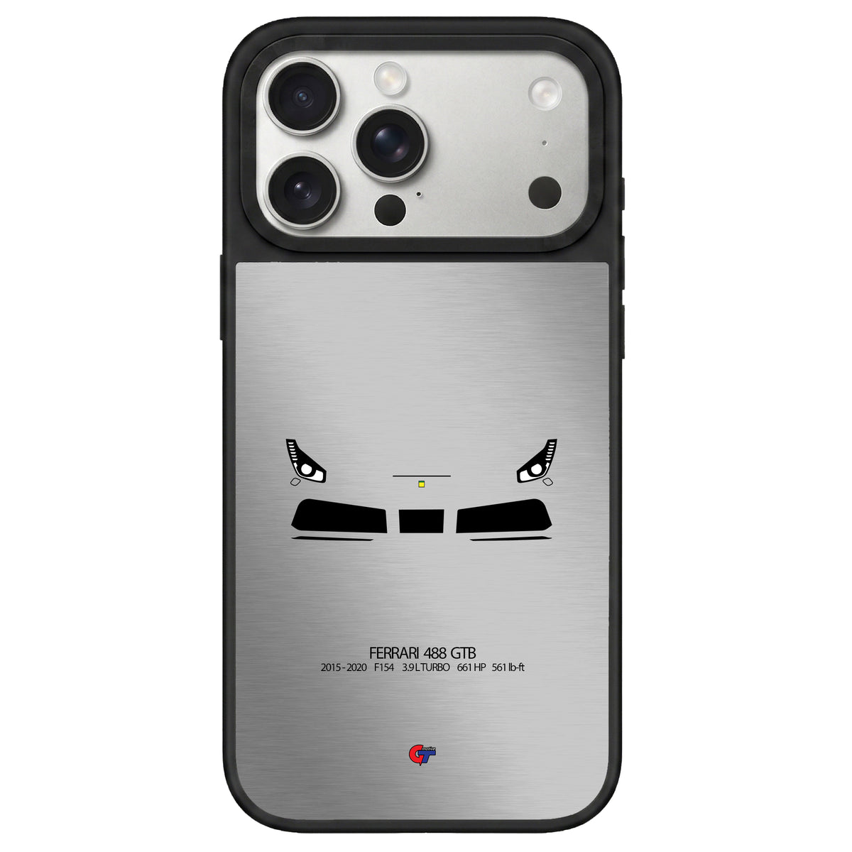 Ferrari 488 GTB iPhone Case-Silver-GTmotive Cases