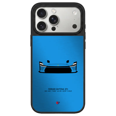 Ferrari Daytona SP3 iPhone Case-Blue-GTmotive Cases
