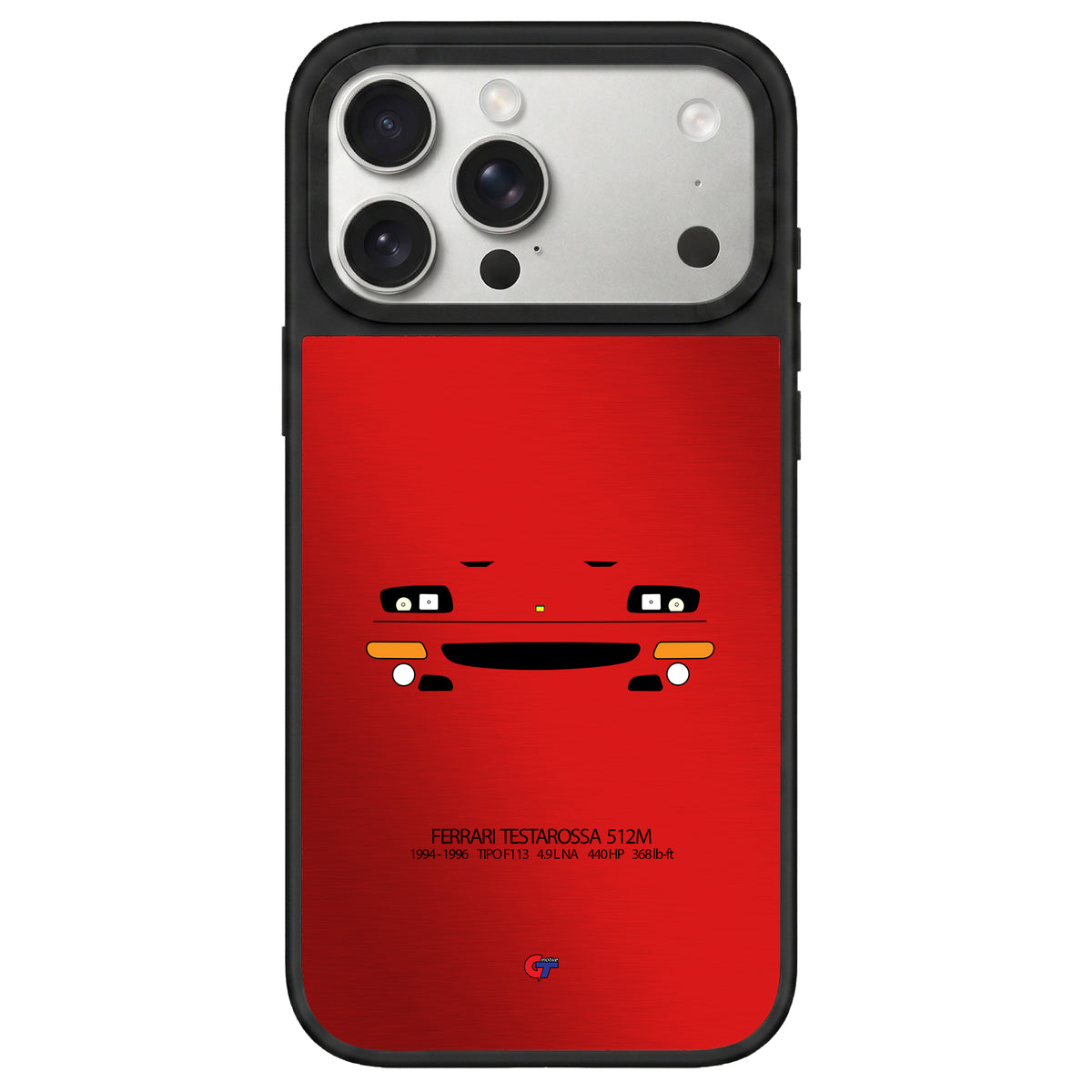 Ferrari Testarossa 512M iPhone Case-Red-GTmotive Cases