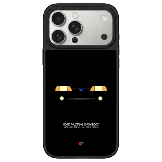 Ford Mustang III Foxbody iPhone Case-Black-GTmotive Cases