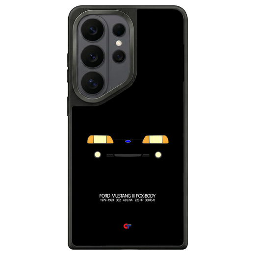 Ford Mustang III Foxbody Samsung Case-Black-GTmotive Cases