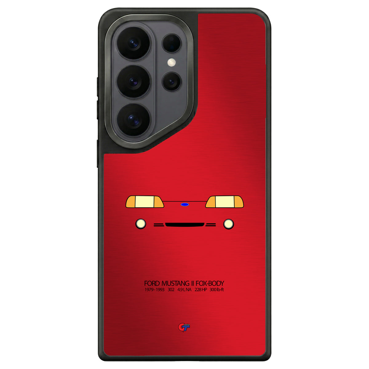 Ford Mustang III Foxbody Samsung Case-Red-GTmotive Cases