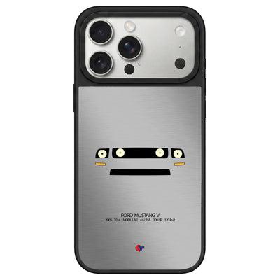 Ford Mustang V iPhone Case-Silver-GTmotive Cases