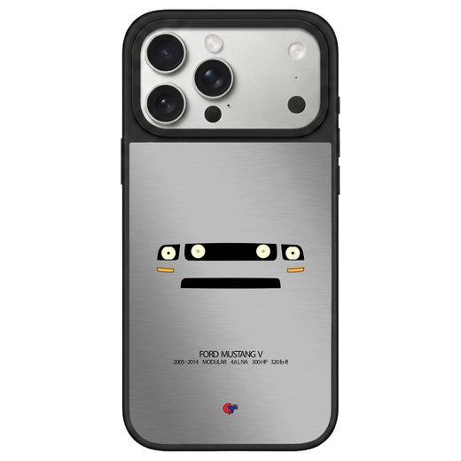 Ford Mustang V iPhone Case-Silver-GTmotive Cases