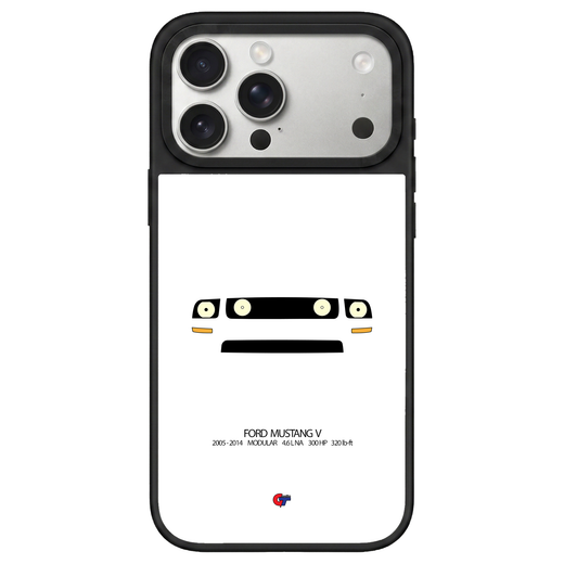 Ford Mustang V iPhone Case-White-GTmotive Cases