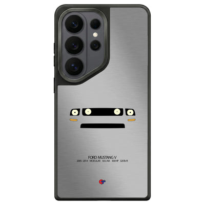 Ford Mustang V Samsung Case-Silver-GTmotive Cases