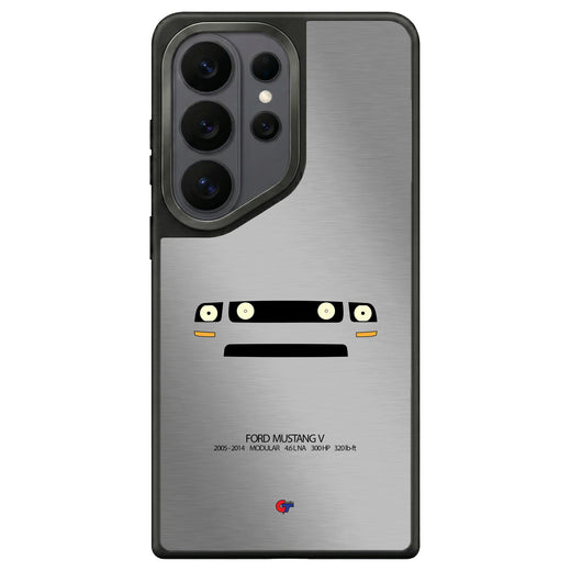 Ford Mustang V Samsung Case-Silver-GTmotive Cases