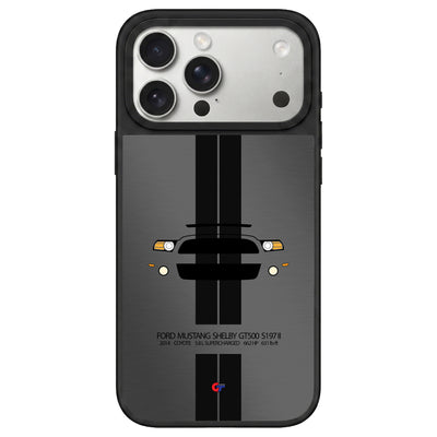 Ford Mustang V Shelby GT500 iPhone Case-Gray-GTmotive Cases