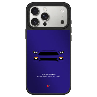 Ford Mustang VI iPhone Case-Blue-GTmotive Cases