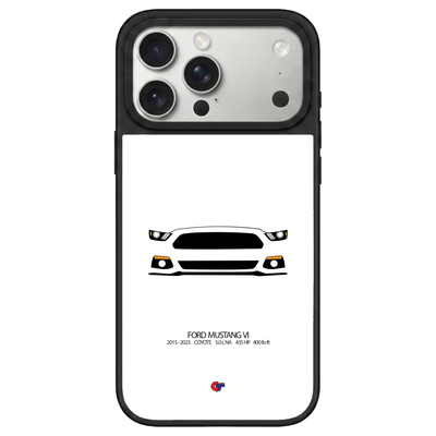Ford Mustang VI iPhone Case-White-GTmotive Cases