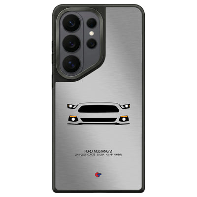 Ford Mustang VI Samsung Case-Silver-GTmotive Cases