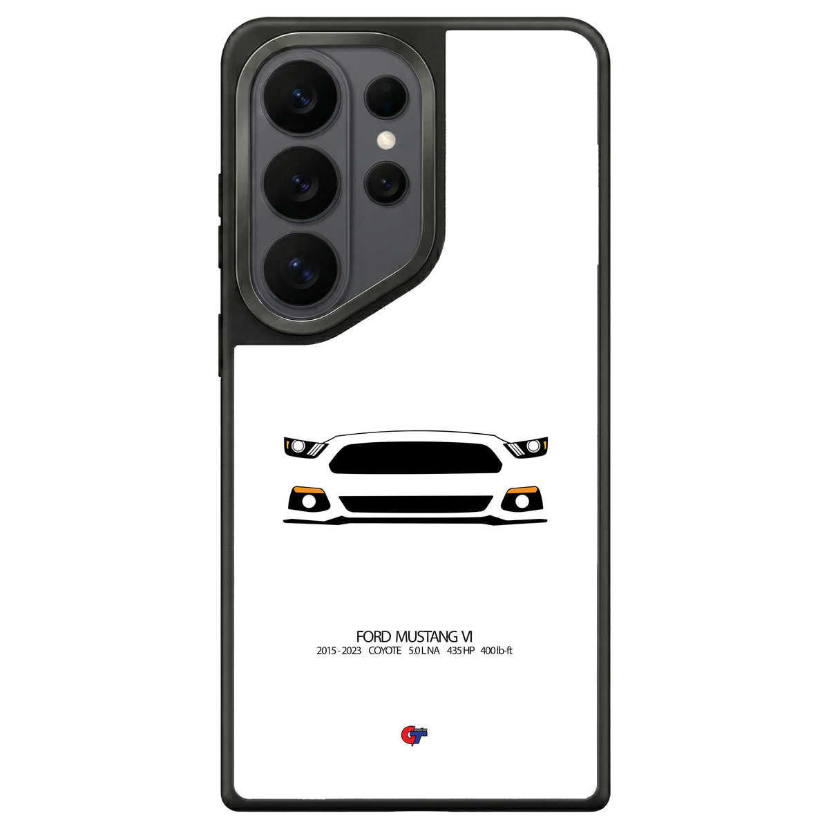 Ford Mustang VI Samsung Case-White-GTmotive Cases