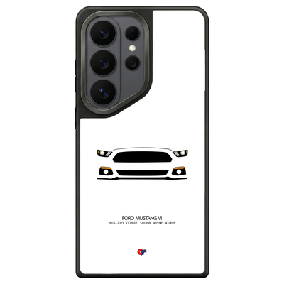 Ford Mustang VI Samsung Case-White-GTmotive Cases