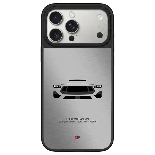 Ford Mustang VII iPhone Case-Silver-GTmotive Cases