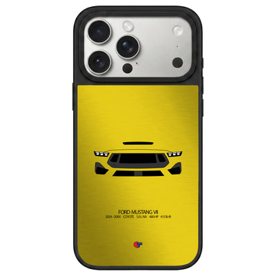 Ford Mustang VII iPhone Case-Yellow-GTmotive Cases