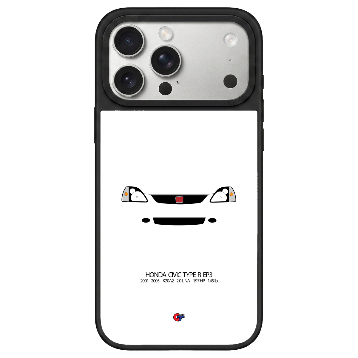 Honda Civic Type R EP3 iPhone Case-White-GTmotive Cases