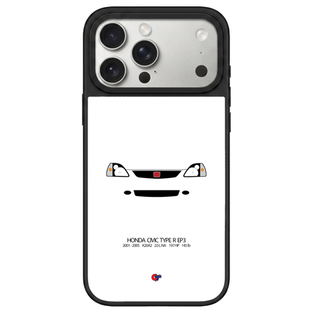 Honda Civic Type R EP3 iPhone Case-White-GTmotive Cases