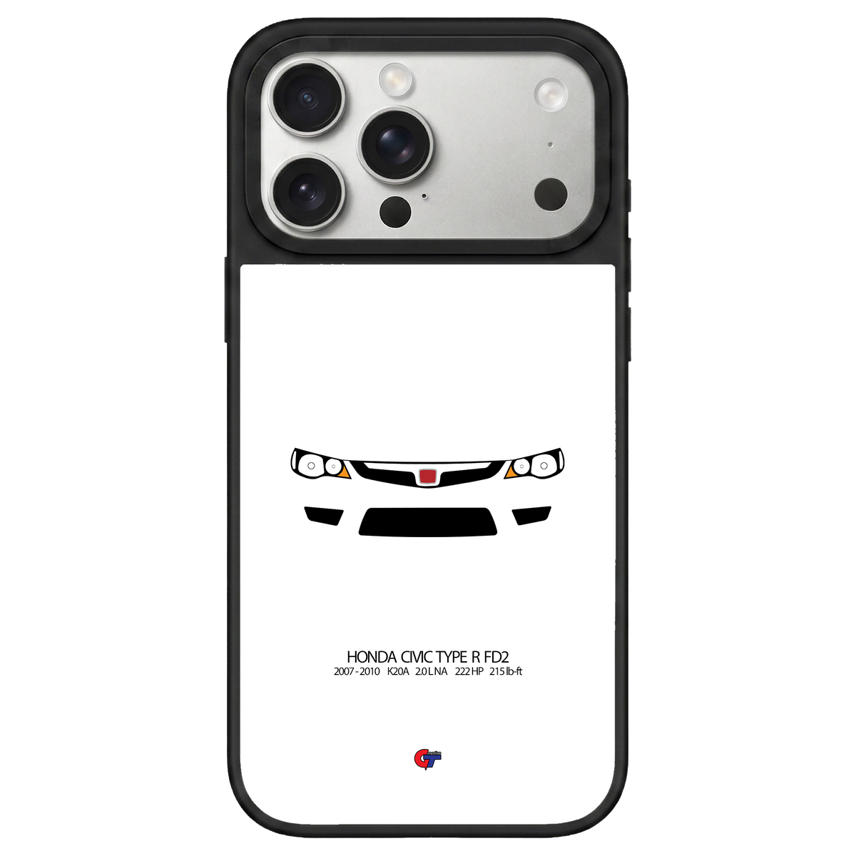 Honda Civic Type R FD2 iPhone Case-White-GTmotive Cases